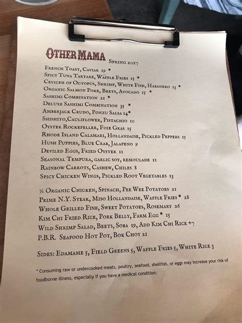 other mama menu